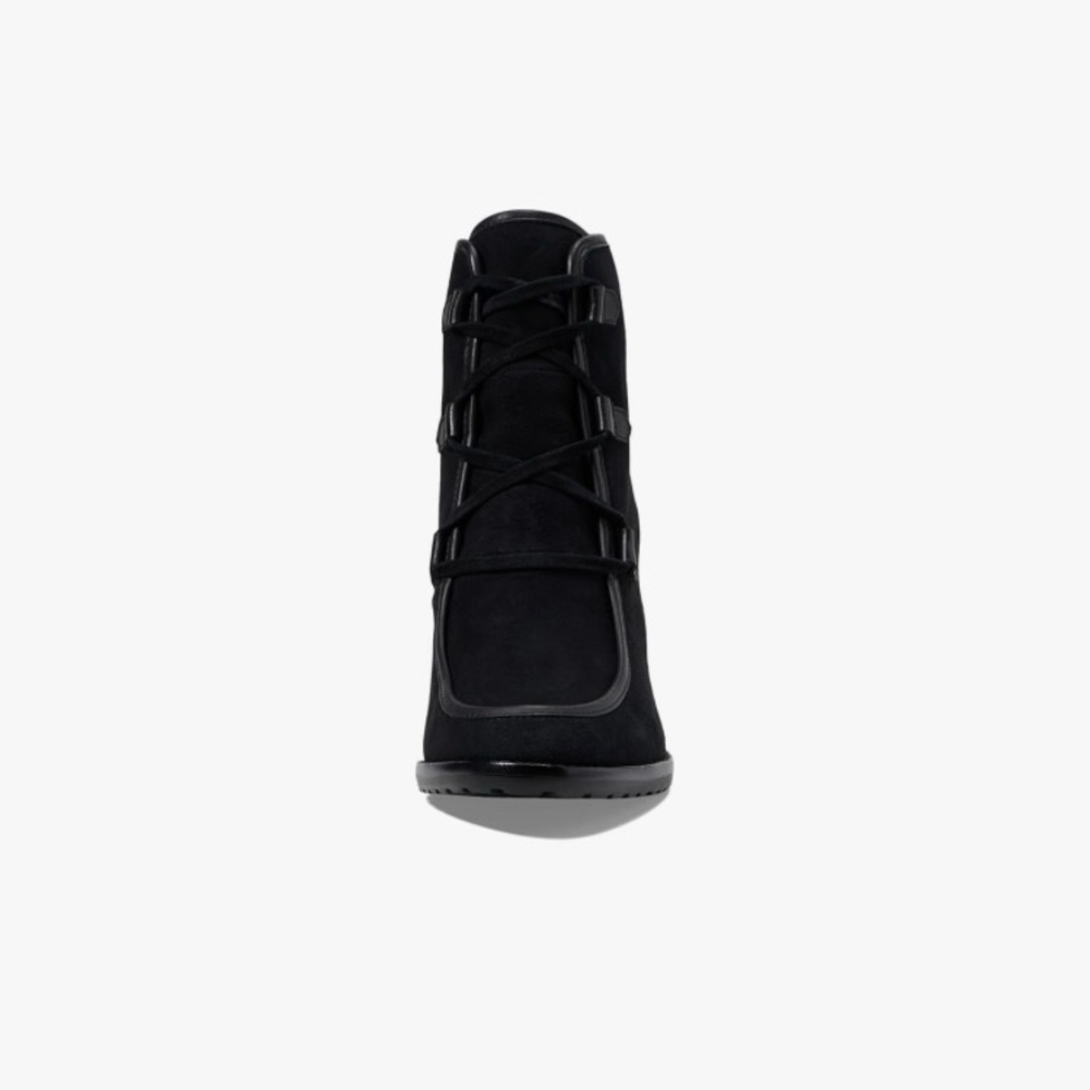 Lauren Ralph Lauren Womens Mabel Suede Lace-Up Booties Black Size 8.5‎ - Picture 3 of 14